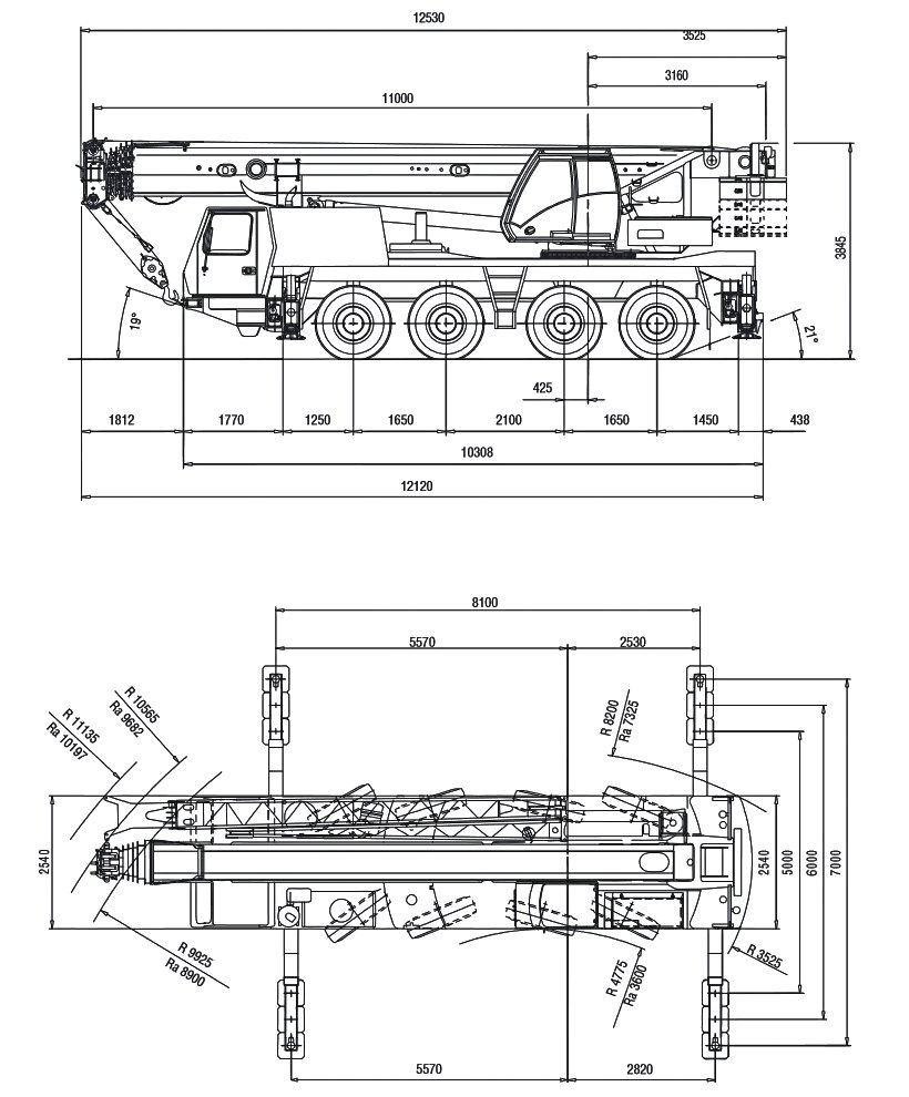 Grove GMK4080-1 dimensiones